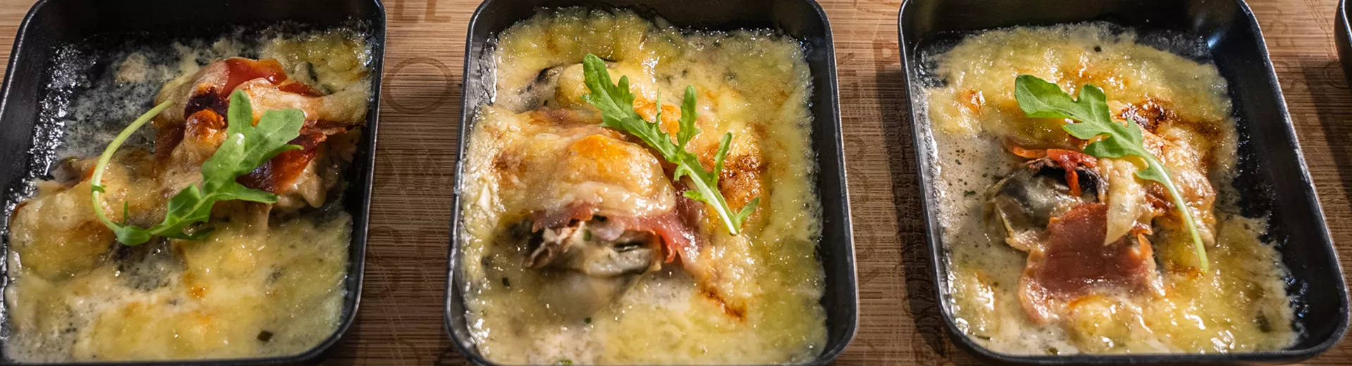 Recette d'huîtres en raclette